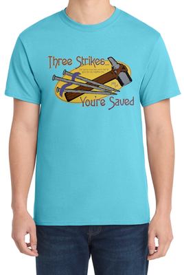 #ad Three Strikes You Are Safe Church Lord God Jesus Graphic Design T Shirt Gift $22.95