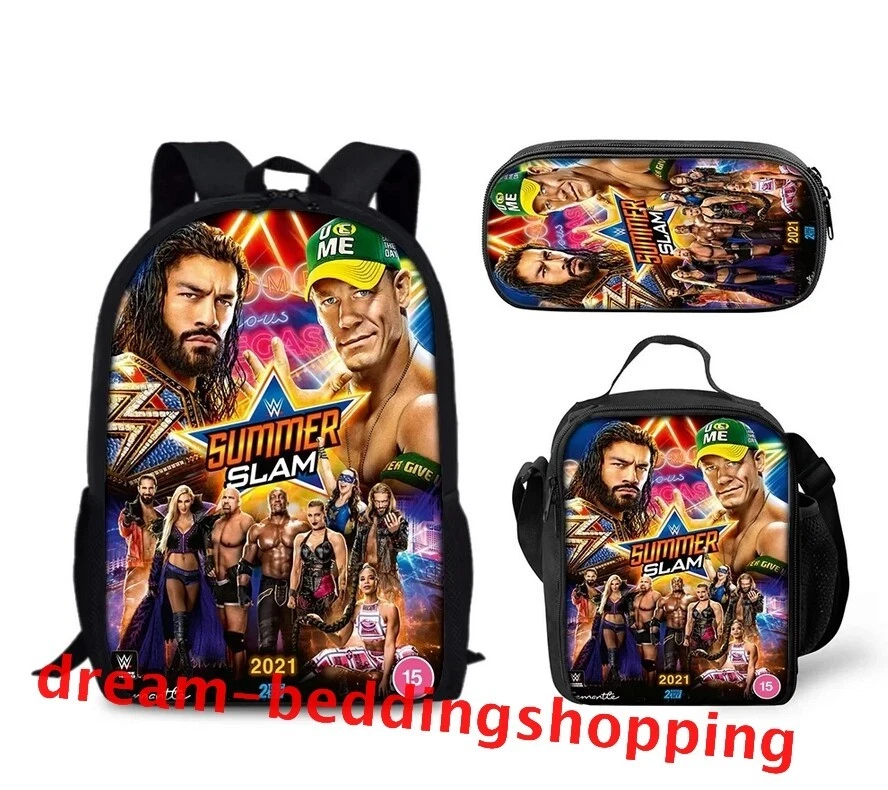 Wrestling Entertainment Wrestling Legends Backpack Set, Cute for Boys Girls