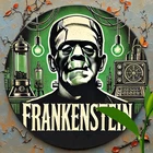 Frankenstein Wall Art Vintage Round Tin Metal Signs Home Décor 8x8 Suitable for