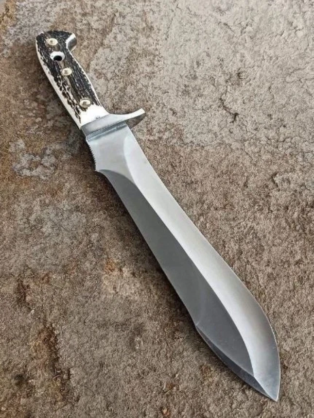 Hand Crafted Copy of Puma White Hunter Stag German D2 Steel Rep Knife W/Sheath - Image 3 of 4