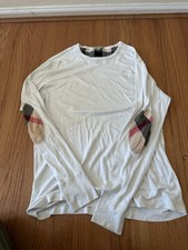 Men  s Burberry LongSleeve White Shirt XL