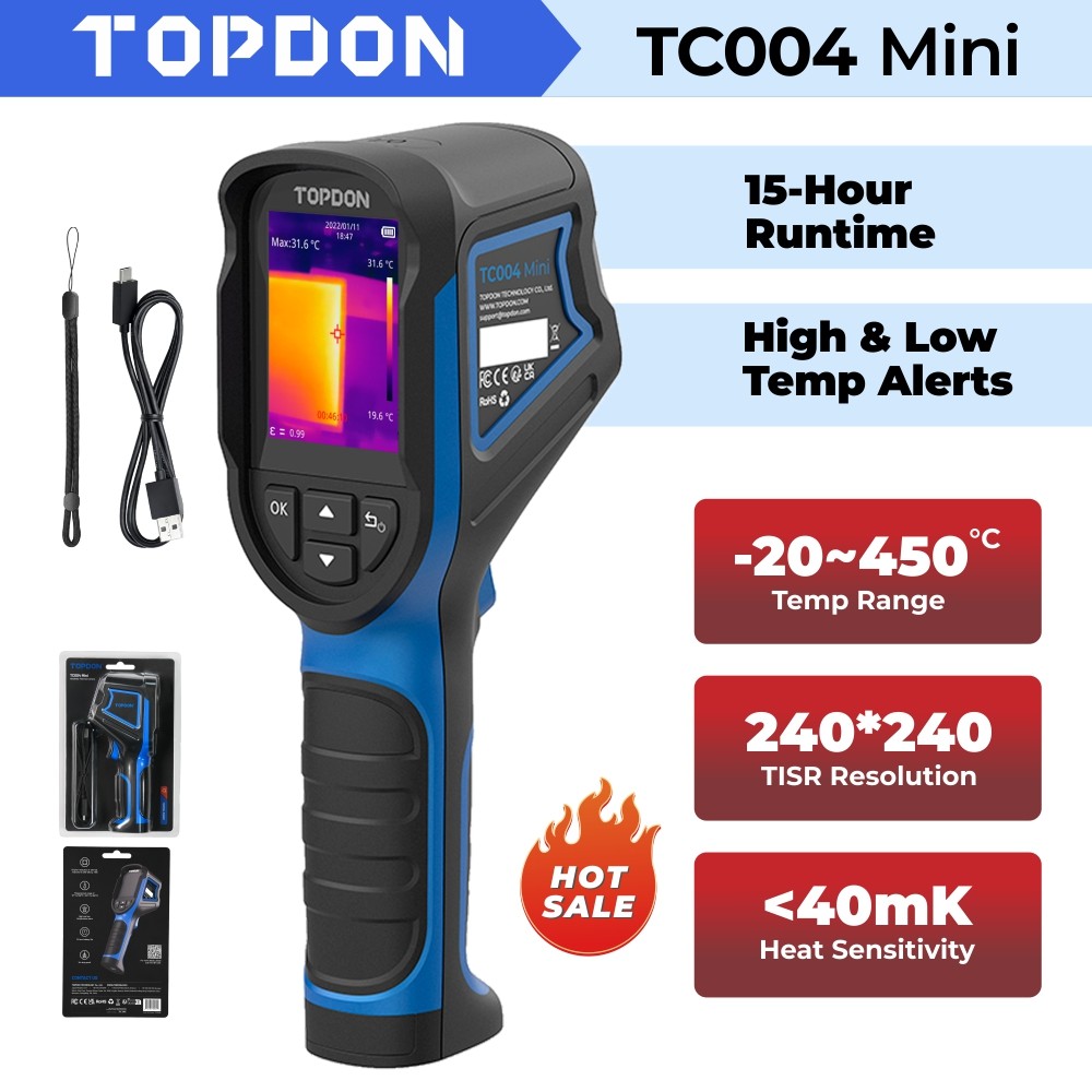 TOPDON TC004 MINI Infrared Thermal Imager Thermal Imaging Camera IR Resolution