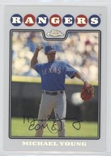 2008 Topps Chrome Refractor Michael Young #166 1c7