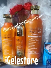 3pcs. Final Glow Half-C 💯 Carrot Whitening Lotion, Serum & Shower Gel. Spf 50👌