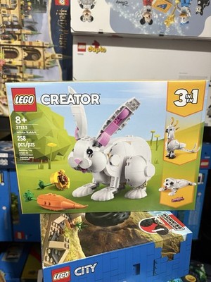 LEGO  Creator 3-in-1 White Rabbit (31133) Parrot And Seal Pup 258 Pieces NEW!!