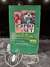 1990 NFL Pro Set Series 1 Sealed Wax Box – 36 Unopened Packs – Vintage Football