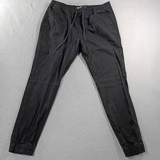 Brooklyn Cloth The Jogger Athletics Black Drawstring Pull On Pants Mens Size L