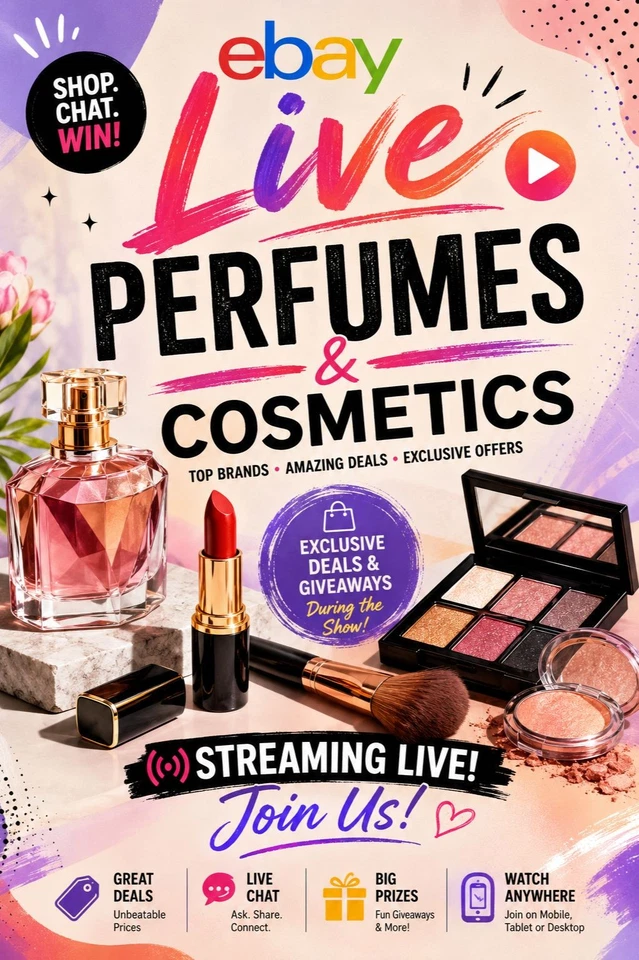 $1 starts Luxury Perfumes & Cosmetics