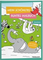 Mein SchöNstes Buntes Malbuch. Zootiere | Geheftet | 9783788645199