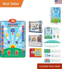 Interactive Kids Prayer Rug - 36 Touch Keys & 15 Languages for Learning Salah