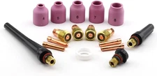 Weldingcity TIG Welding Torch Accessory Kit Stubby Setup (.040"-1/16"-3/32"-1/8"