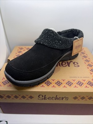 Skechers Easy Going Full Bloom Women's Clogs US 10 Black Water Resistant NEW