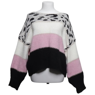 Sassy Classy, Strickpullover, Größe: ONE SIZE, Schwarz/Weiß/Pink #D4J