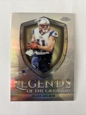 2025 Topps Chrome Julian Edelman LOG-24 Legends Of The Gridiron Refractor