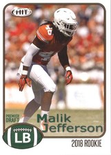2018 SAGE HIT #95 Malik Jefferson - FB