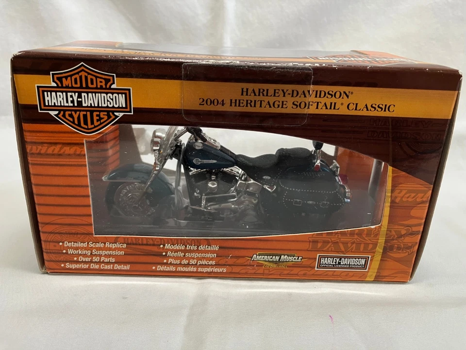 American Muscle Ertl Harley Davidson 2004 Heritage Softail Classic Series 12 - Image 3 of 4