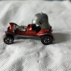 Vintage 1969 Hot Wheels Redline RED BARON Red Silver Diecast 1:64 Car