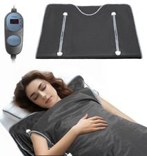 Infrared Sauna Blanket with Arm Holes Full Body Detox Portable Heating Wrap