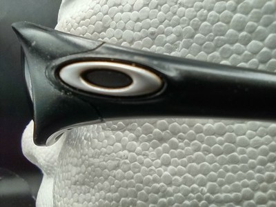 Vintage Oakley Sunglasses Minute 1.0 Black Silver Icons Made in