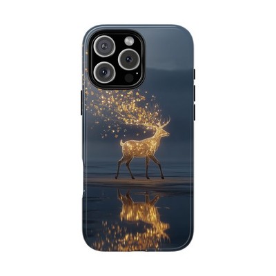 For iPhone / Galaxy / Pixel | Phone Ink Case - Golden Deer Radiant Sparks