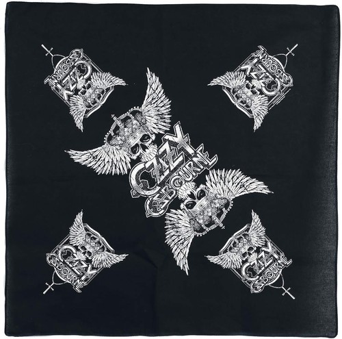 Authentic Ozzy Osbourne Skull & Wings Bandana NEW - 第 1/1 張圖片