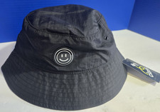 Smiley Face Bucket Hat BB Smiley Child size - Brim 13 inches Black