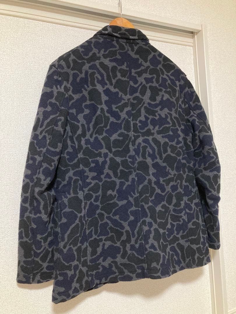 Engineered Garments Wool Jacket Blue Pattern Sing… - image 4