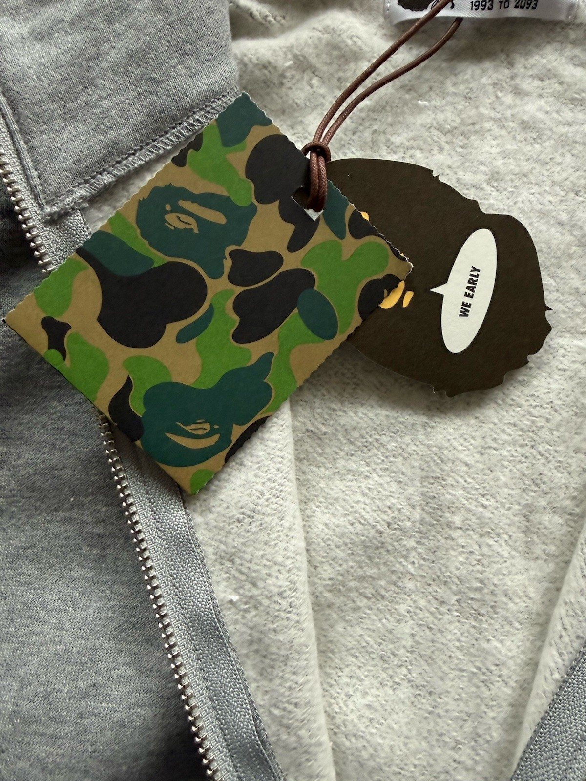 Bape Men’s Zip Up Hoodie 2xl Brand New with Tags A Bathing Ape thumbnail 6