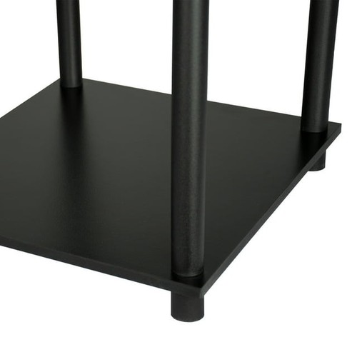Mainstays No Tools End Tables, Solid Black, Set of 2, Particle board, Plastic - Picture 4 of 6