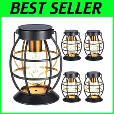 Metal LED Solar Lights Garden Pathway 4 Pack