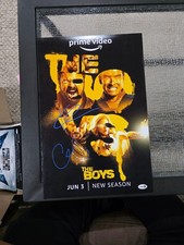 The Boys KARL URBAN CHACE CRAWFORD Signed Auto 12x18  photo Signed with COA JSA