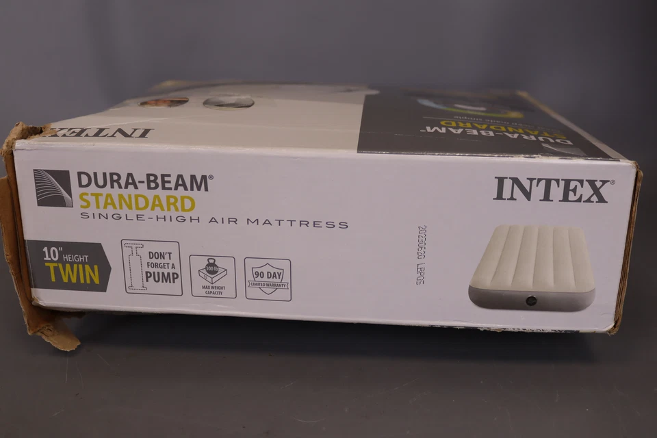 Cama de aire inflable de una sola altura Intex Dura-Beam serie estándar --- Doble Foto 3 de 4