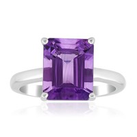 Brasilianischer Amethyst Sterling Silber Ring- Echtschmuck
