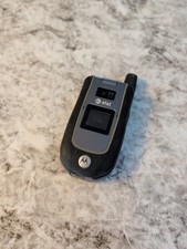 Motorola Tundra VA76r Black AT T Rare Cellular Flip Phone Unlocked No Sim Card
