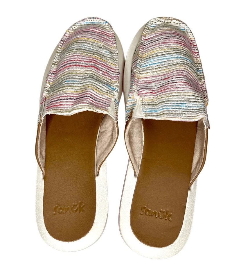 Sanuk You Got My Back ST летний шнур слайд - женский радужный размер 10 - Изображение 3 из 4