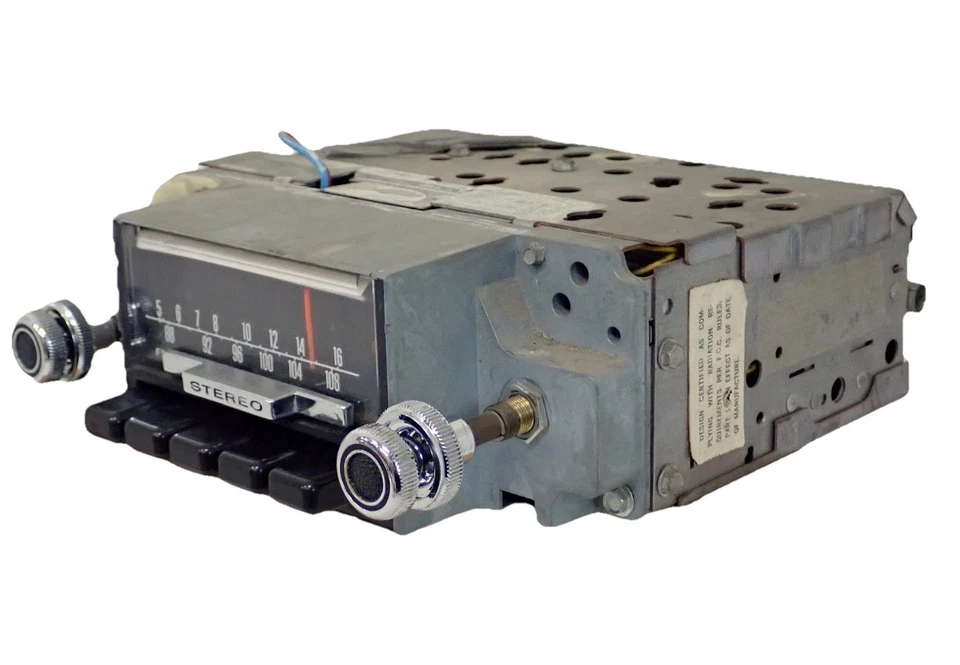 Ford Mustang 1969 OEM AM FM radio 9FBZ Mercury Cougar 68 70 funciona video de prueba wow Foto 2 de 4