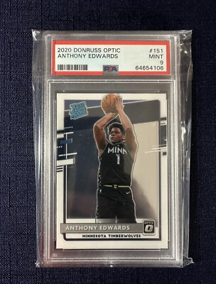 2020-21 DONRUSS OPTIC RATED ROOKIE TIMBERWOLVES ANTHONY EDWARDS RC 