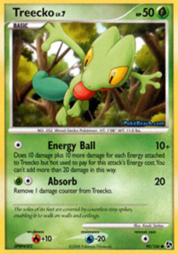 Pokemon - Treecko - 90/106 - Common - Great Encounters - NM