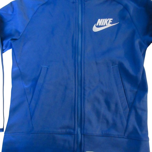 Nike Dri-Fit Kids Jacket Size 6/Medium Blue Jay Hoodie Full Zip 86C647-U72 NEW - Picture 2 of 5