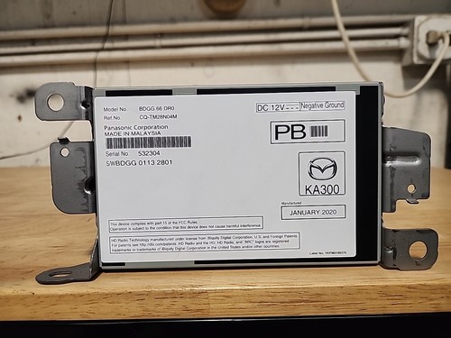 2019-2023 MAZDA 3 CX-9 SATELLITE RADIO TUNER CONTROL MODULE UNIT OEM BDGG66DR0 - Picture 6 of 9