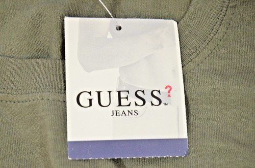 Camiseta De Colección Años 80 90 Nueva Con Etiquetas Guess Jeans Verde Inventario Muerto Para Hombres XL Hecha en EE. UU. Rayas - Imagen 9 de 10