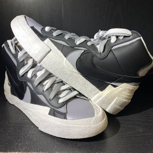 Nike Blazer Mid Sacai Black Grey SIze 8.5 Brand New