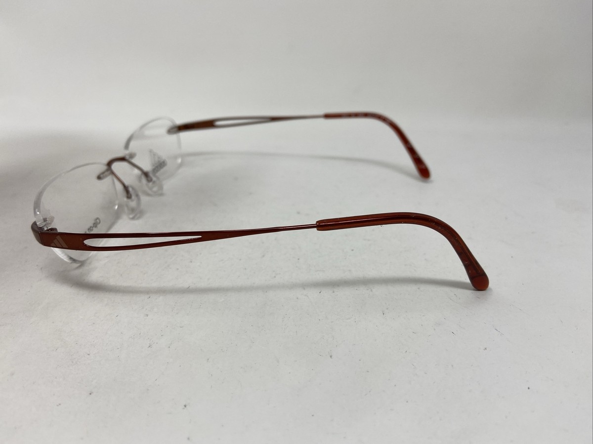 ADIDAS A614 40 6952 50/17/135 ORANGE RIMLESS EYEGLASSES FRAME KW56
