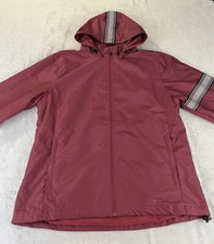 Team 365 Womens Burgundy Zip Up Jacket Size Xl 