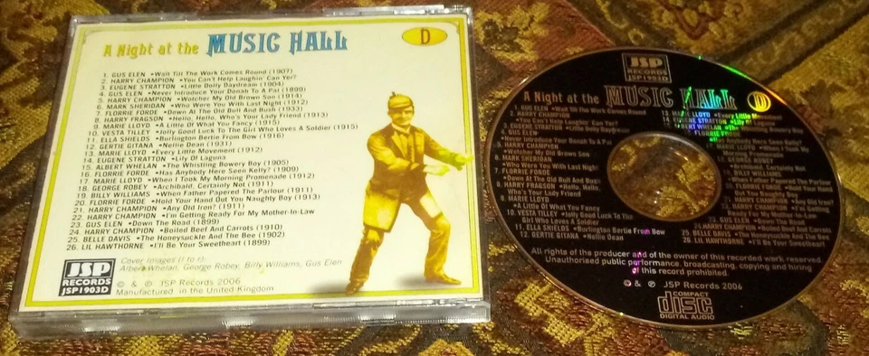 A NIGHT AT THE MUSIC HALL (D) By Various Artists CD JSP Records 2006 Complete Foto 2 de 4
