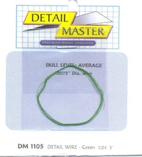 Detail Master 1105	x 1/24-1/25 2ft. Detail Wire Green (.0075" Dia.)