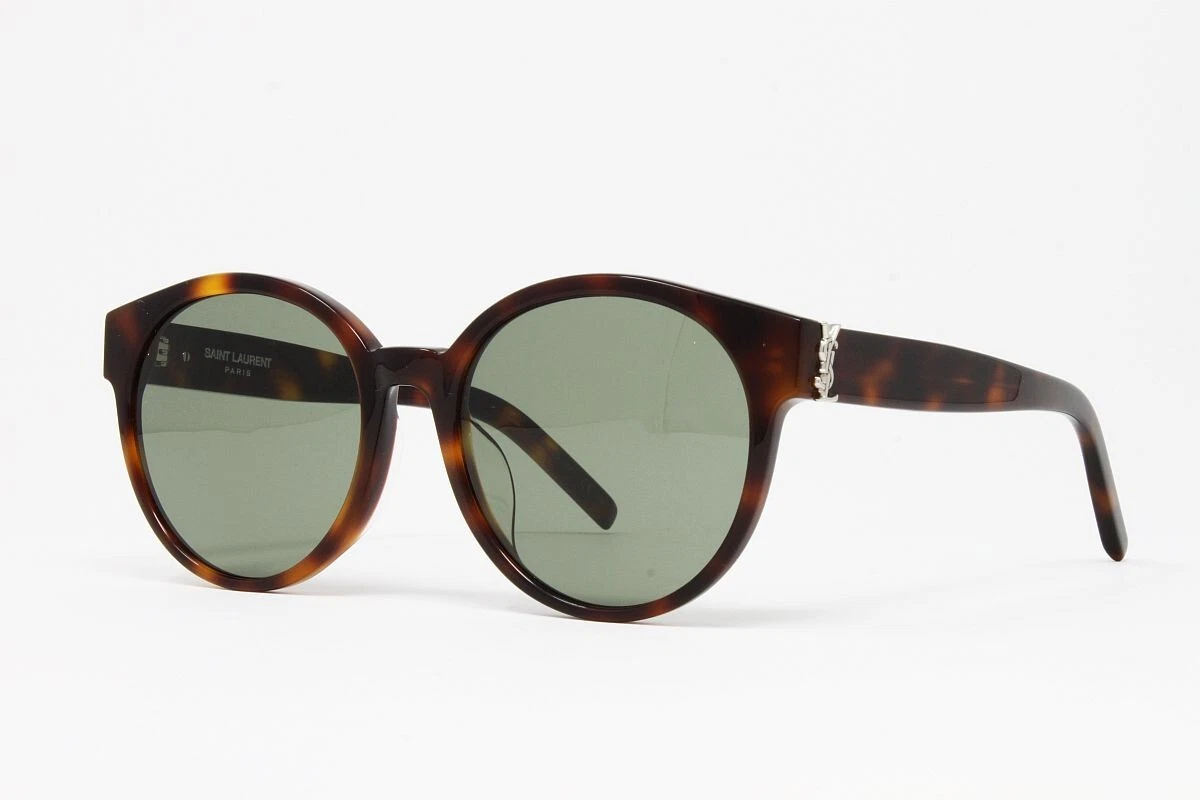 YSL Yves Saint Laurent 55mm Black Round Sunglasses Shades NWT Case & Cloth Saint Laurent 55MM Round Sunglasses | Saks Fifth Avenue main image 2