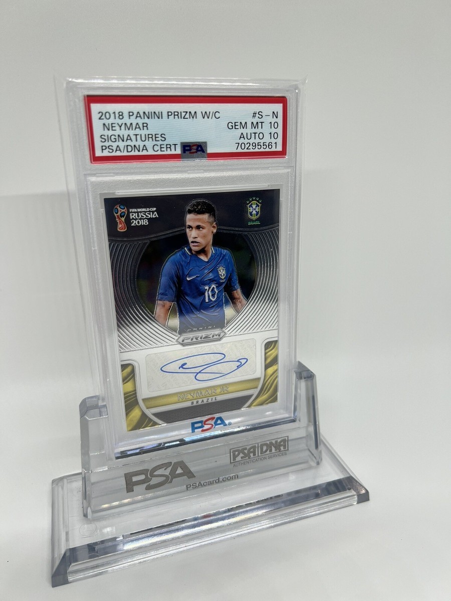 スポーツ選手 panini prizm world cup Neymar Jr auto 2018 Panini Prizm World Cup Neymar Jr Signatures PSA 10 Gem Brazil