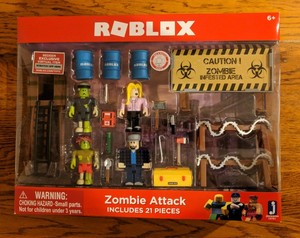 Roblox 2017 Zombie Attack 4 Figures Playset Unused Code Ebay - image is loading roblox 2017 zombie attack 4 figures playset unused