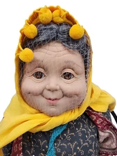  GrannyWorld Greek Grandma Doll Vintage 1993 It's me Yiayia 22" Very Rare